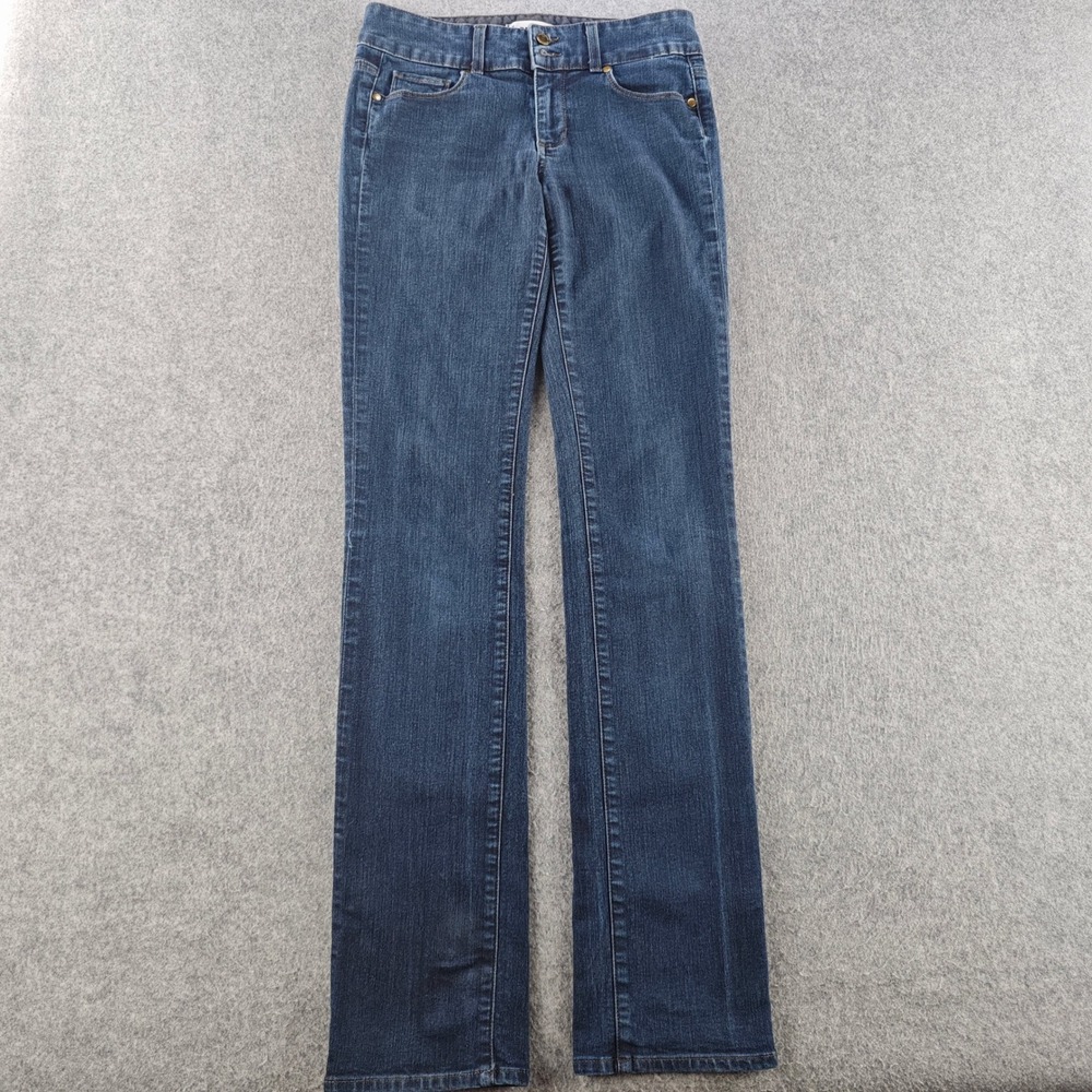 Paige Hidden Hills Straight Leg Jeans Womens Size 27 Blue Denim USA Made